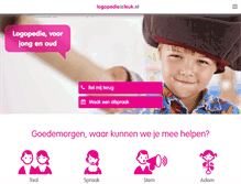 Tablet Screenshot of logopedieisleuk.nl